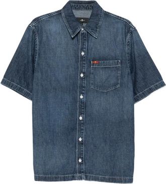 7 For All Mankind Short-sleeve Chest-pocket Shirt
