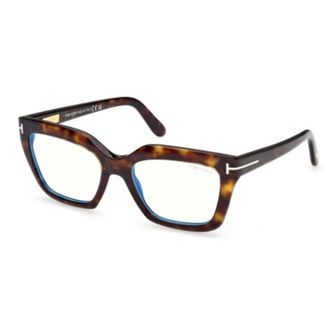 Tom Ford Glasses, unisex, Brown, Size: 53 MM Cat Eye Optical Frame