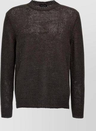 Roberto Collina crew neck knitted mesh sweater