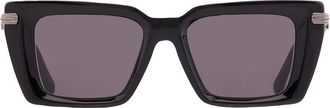 Ferragamo Ferragamo Grey Rectangular Ladies Sunglasses SF2089S 001 52