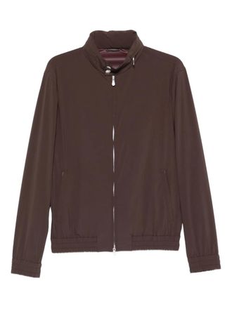 Brunello Cucinelli zip bomber jacket - Brown