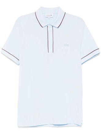 Lacoste Polo in piqu&eacute; elasticizzato - Blu