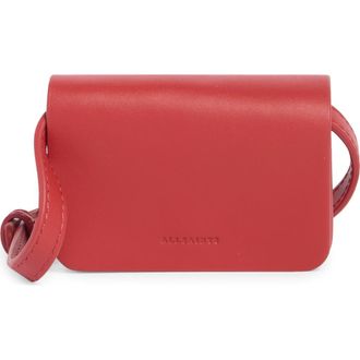 AllSaints Honore Leather Crossbody Bag in Gala Red at Nordstrom Rack