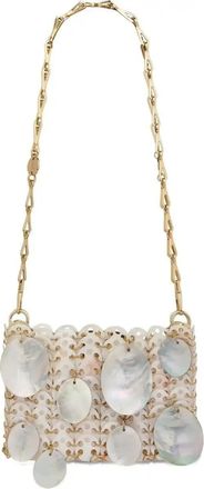 Paco Rabanne Nano 1969 Shoulder Bag - Womens - Stainless Steel/Pearl