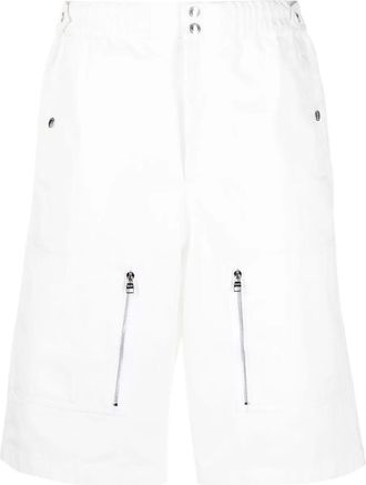 Alexander McQueen multi-pocket Bermuda shorts - White