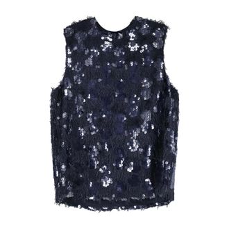 Semicouture Dames, Tops, Blauw, Maat: L
