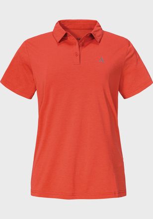 Sch&ouml;ffel Poloshirt SCH&Ouml;FFEL CIRC Polo Shirt Tauron L, Damen, Gr. 36, rot (2030, rot), Oberstoff: 100% Polyester, V-Ausschnitt, Shirts Poloshirt