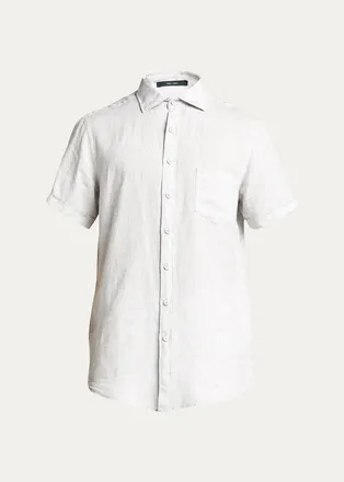 Rodd & Gunn Mens Ellerslie Solid Linen Sport Shirt