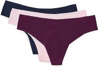 Commando 3 Pack Butter Mid-Rise Thongs Womens Underwear Pack : LG (12-14), Elastane/Modal