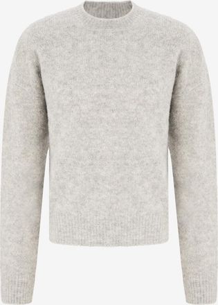 Ami Rundhals-Pullover aus Wolle und Alpaka ami