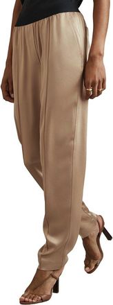 Reiss Elea Satin Occasion Taper Trouser