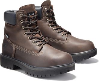 Timberland Mens Direct Attach 6 Steel-Toe Boot, Brown, 9 UK