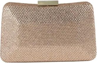 Anna Cecere Clutch con strass - Bags - Mujer - Beige - ONE SIZE