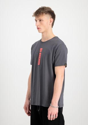 Alpha Industries T-Shirt ALPHA INDUSTRIES Alpha Puff Print T-Shirt, Herren, Gr. XXL, grau (vintage grau), Obermaterial: 100% Baumwolle, Shirts T-Shirt