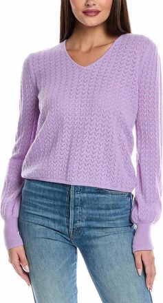 Isla Dion Vee Sweater In Lilac