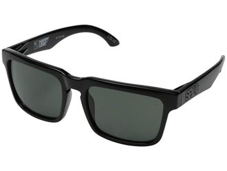 Spy Helm Plastic Frame Fashion Sunglasses Black/HD Plus Gray Green, Grilamid Frames/Polycarbonate