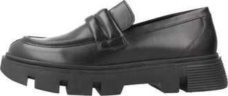 Geox Stijlvolle Vilde Loafers - Dames - Loafers - Zwart - 38 EU - Schoenen
