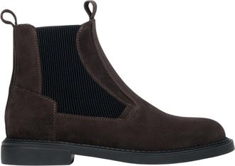 Estro & Luminara Schoenen, Dames, Bruin, 36 EU, Leer, Donkerbruine Chelsea Boots