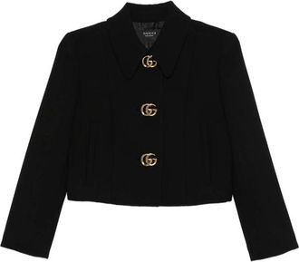 Gucci Logo-button Cropped Jacket