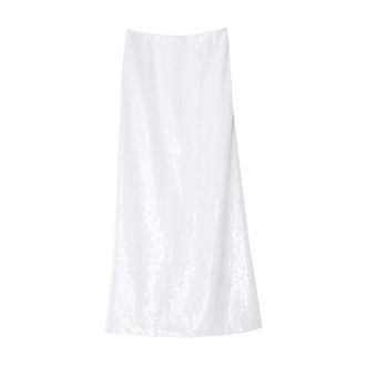 Moschino Maxi Skirts, female, White, Size: L Gonna Paillettes