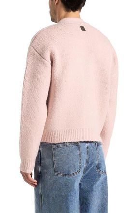Mani&egrave;re De Voir Charlie Unisex Knitted Cardigan in Pale Pink at Nordstrom, Size Xx-Small
