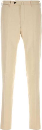Pantaloni Torino Beige Flat Front Pant