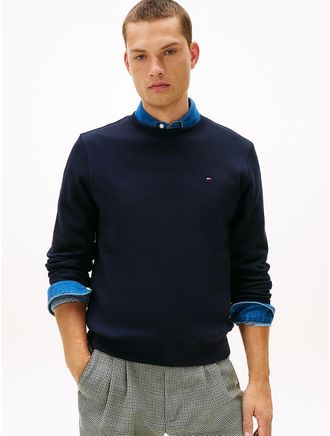 Tommy Hilfiger Mens Essential Crewneck Sweatshirt - Navy Blue - XXXL