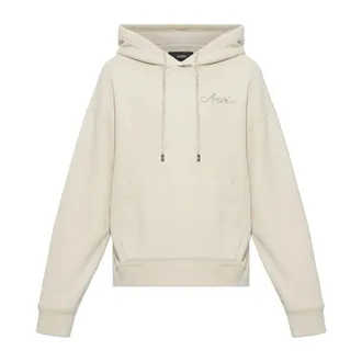 Amiri Hoodies & sweatvesten, Heren, Beige, M, Katoen, MA Quad Checkerboard Hoodie