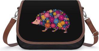 Generic Flower Hedgehog Fashion Womens Crossbody Bags Novelty Handbag Shoulder Bag Purse