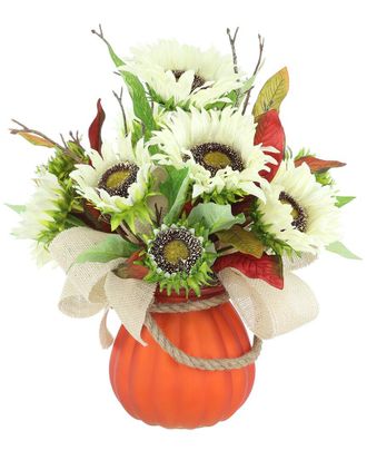 Creative Displays Inc. Modern Fall Arrangement With Sunflowers & Bows