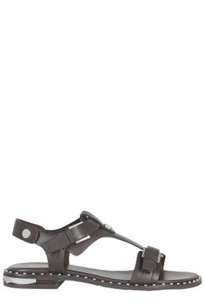 Ash Brown Piper Leather Sandals