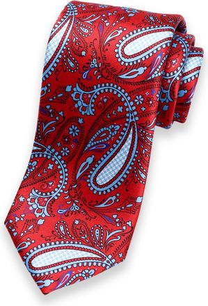 Paul Fredrick Paisley Printed Italian Silk Tie