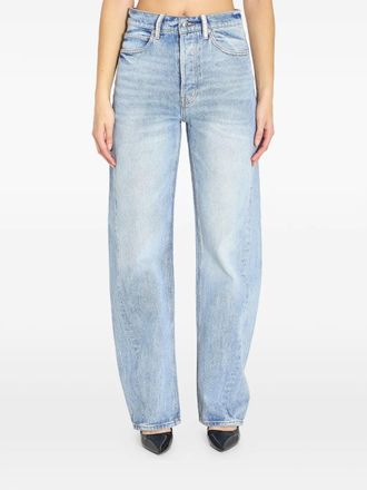 Alexander Wang Float rhinestone jeans - Blue