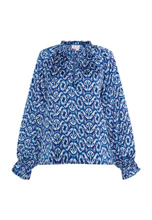 Izia Blouse Dames Blauw Veelkleurig