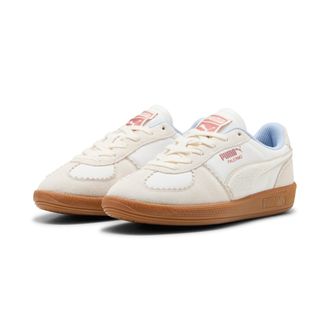 Puma Sneaker PUMA PALERMO GENTLE MELD WNS, Damen, Gr. 37,5, weiss (warm wei&szlig;, melted caramel), Textil, mehrfarbig, Schuhe Sneaker