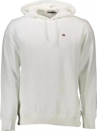 Napapijri Biologisch Katoenen Hoodie - Heren - Hoodies - Wit - XL - Katoen - Hoodies & sweatvesten