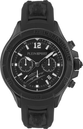 Plein Sport Warrior Tech Silicone Strap Watch, 47mm in Ip Black at Nordstrom Rack