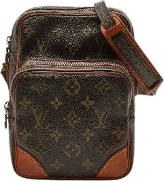 Louis Vuitton Pre-owned Cross Body Bags, female, Brown, Size: ONE SIZE Pre-owned Vintage Canvas Cross Body Bag