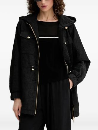 Liu Jo mesh-insert ribbed sweater - 03L44 NERO