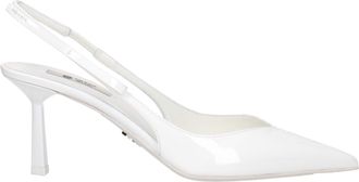 Prada White Leather High Heel Womens Pumps