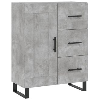 Berkfield Home Sideboard Concrete Grey 69.5x34x90 cm Engineered Wood