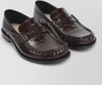 Loewe leather loafers