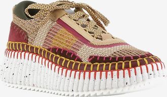 Chlo&eacute; Umweltfreundliche niedrige Sneakers aus Mesh Nama