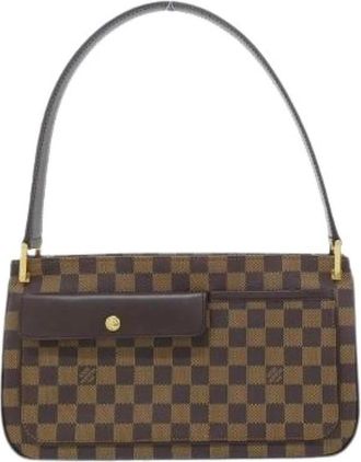 Louis Vuitton Pre-owned Damier Oberny Shoulder Bag - Dames - Vintage Schoudertas - Bruin - ONE Size - Vintage