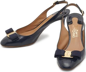 Ferragamo Pumps con fiocco - Blu