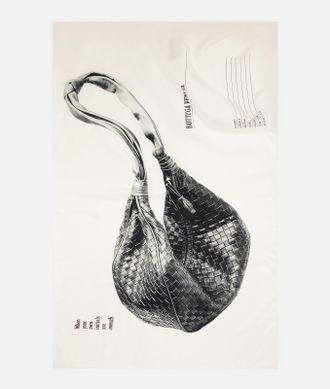 Bottega Veneta Foulard In Twill Di Seta Stampato - Bottega Veneta