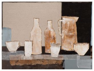 Schubiger M&ouml;bel Bild Stillleben in Anthrazit