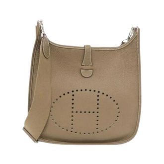 Herm&egrave;s Pre-owned Vintage Schoudertas - Dames - Pre-owned - Bruin - Maat: ONE Size Leer
