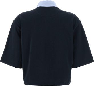Stella McCartney Womens Blue Cotton Polo Shirt