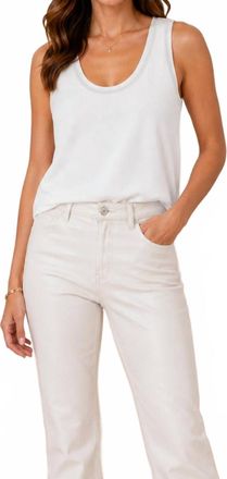 Insight Metallic Sweater Tank In White
